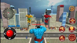 Incredible Super Red Hulk vs Optimus Prime Robot - Monster Superhero City  & More Robots Rescue