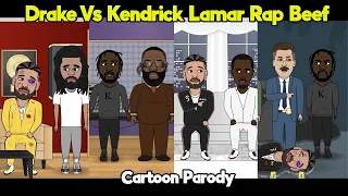 Drake Vs Kendrick Lamar Rap Beef Cartoon Parody