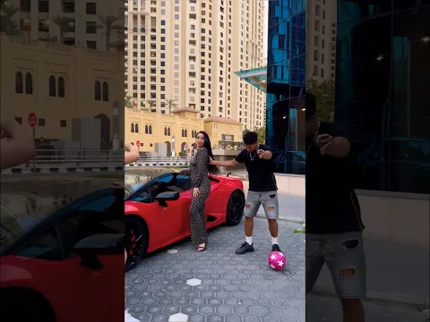 Girl vs lamborghini 🤮🤯 #funny #car #shorts #football ￼