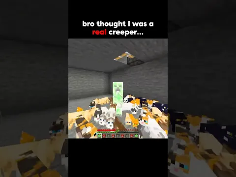 I'm NOT a creeper... 💀🙏 #shorts #minecraft