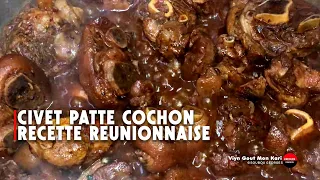 Civet la patte cochon cuisine des îles.