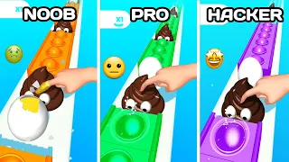 NOOB vs PRO vs HACKER - Happy Pop Run!