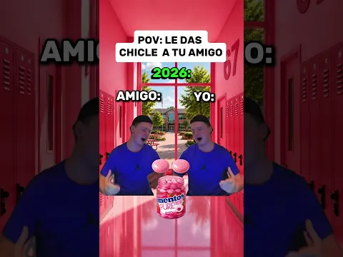 Le di un chicle a mi amigo 😩🤣#españa #meme #amigos