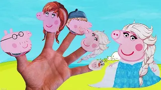 Pepa Pig Frozen Finger Family Songs Nursery Rhymes Lyrics