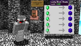 mein Villager verkauft nur Shade Troll 😂 in Minecraft LUCKY BLOCK BEDWARS