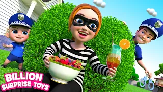 The family turns out to be police and thieves! Fun pretend play
