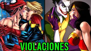 7 Violinadas En MARVEL Y DC COMICS !