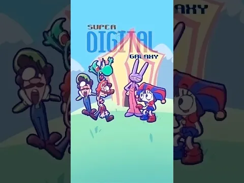 SUPER DIGITAL GALAXY - colored #animation #commission #tadc #mariogalaxy  #artofkm #mario