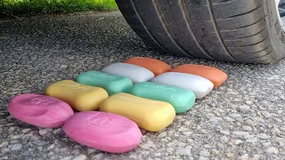 Crushing Crunchy & Soft Things by Car! EXPERIMENT CAR vs SOAP