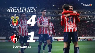 CHIVAS 4-1 ATLAS J15 | Hat-Trick de la 'Hormiga' y goleada de Chivas en el Clásico | Apertura 2025