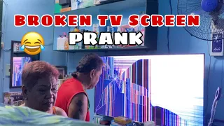 BROKEN TV SCREEN PRANK (galit na galit sila)