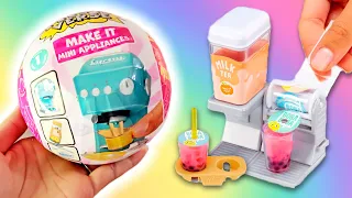 MAKING MINI FOOD! MiniVerse Make It Mini Appliances! Boba, Soda, Coffee and More!