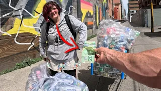 Buying Cans From Strangers Then Getting Them A Big Surprise! ❤️