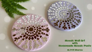 Mosaic wall art DIY / Mosaic art for beginners / Mosaic art paste making @PritiSharma