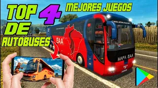 😱TOP 4 / LOS MEJORES JUEGOS DE AUTOBUSES PARA MOBIL 2023📱