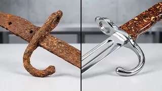 Saving a Destroyed WW2 French Bayonet