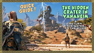 God of War Ragnarök How to get to Crater in Vanaheim & return the water to the river