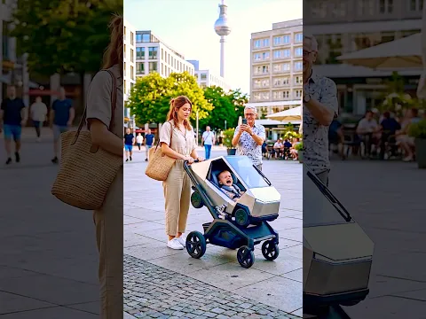 Germany‘s New AI Cybertruck Baby Stroller Will Shock You 💀