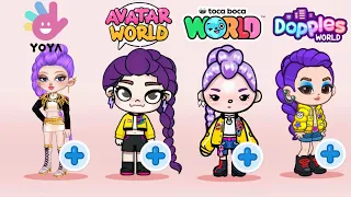 I Made RUMI in 4 Different Games! 💖 Avatar World, Toca Life World, Dopples, and YoYa Time  🎮✨