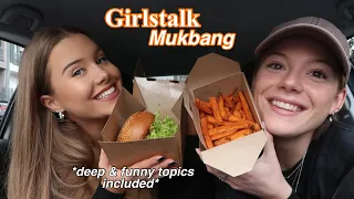 Burger Mukbang with Josie: Self struggles durch social media (deep talk) , F+ stories, Date ideen..