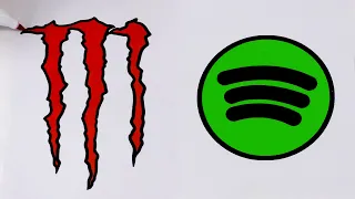 Oddly Satisfying Coloring Art #4 (Monster, Spotify)