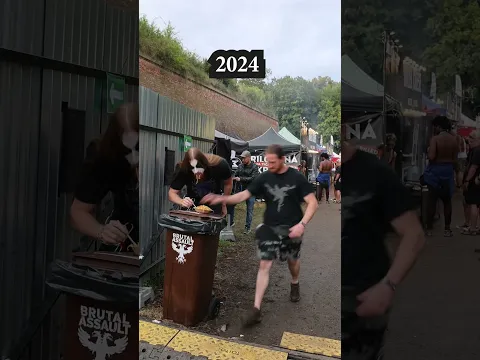 So brutal REVENGE 😂😭🔥 @BrutalAssaultOFFICIAL #youtube #festival #comedy #metal #corpsepaint