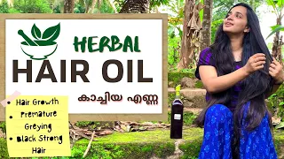 Homemade Hair Oil | Thick Black Hair | Premature Greying | Hair Growth | Malavika Krishnadas