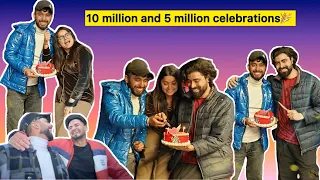 Sejal gaba 10 million and tera trigun 5 million celebration 🎉 @sejalgaba02 @teratrigun