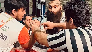 INDIA 🇮🇳 VS IRAN 🇮🇷 // ARM WRESTLING // AK47 tank so 😱dangerous