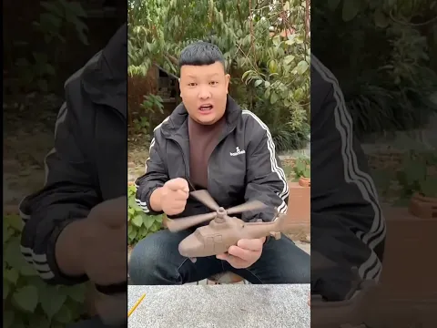 make amazing clay helicopter 🤯😂 | #shorts #youtubeshorts