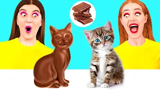 Desafío De Comida Real vs. De Comida Chocolate por TeenChallenge