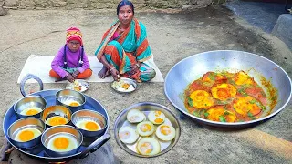 EGG Recipe  with TOMATO [ EASY METHOD🥚🍅 ] For Everyone || Cooking By Village Tribal People