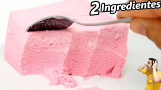 POSTRE CREMOSO y DELICIOSO con SOLO 2 INGREDIENTES!!😍🍨🍦😋(Muy RÁPIDO y SIN HORNO) Receta # 725