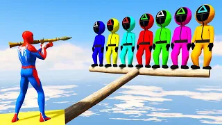 GTA 5 Epic Ragdolls | Spiderman and Super Heroes Jumps/fails Episode 87 (Euphoria Physics)