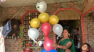 आज मम्मा ने बलून से क्या बनाया है देखो @RuviDeependra 