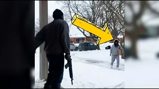 Porch Pirate Messes with the WRONG Man's Package (Caught on Ring Doorbell)