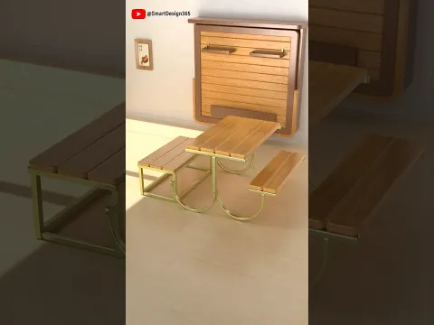 Multifunctional folding table design #classicwood#Furniture Design