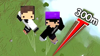 minecraft mas a cada PULO pulamos mais ALTO