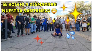 Volvió a Suceder Se Cae #LaSantaneca Pero Se Levanta Como Toda una Profesional