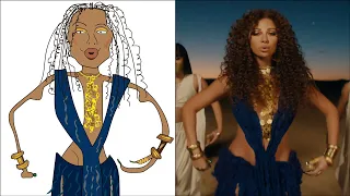 POP DRAWING MEME #172 | NICKI MINAJ & MYRIAM FARES - TUKOH TAKA | Ruby Fun