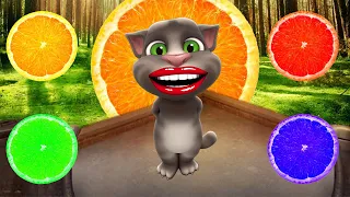 Fruits - Talking Tom Funny Cat Orange 🍊 Colour funny ak Billu