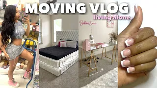 A WEEK LIVING ALONE | NEW BED, BEAUTY ROOM MAKEOVER, TARGET RUNS, COOKING + MORE | s1e8