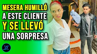 Mesera humilló a este cliente, sin imaginar la sorpresa que se llevaría