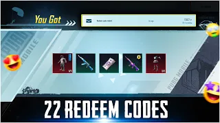 22 REDEEM CODES FOR BGMI USERS BY TECHNICAL GURUJI😂
