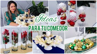 4 CENTROS DE MESA ELEGANTE PARA NAVIDAD 2021 CON POCO DINERO