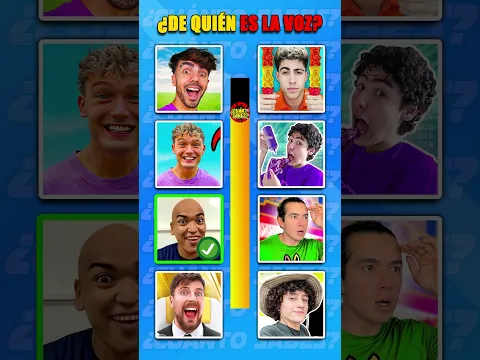 Adivina De Quien Es La Voz🤪| Alfredo Larín, Fede Vigevani, Mr Beast, Alejo Igoa, Ian Lucas.. #shorts