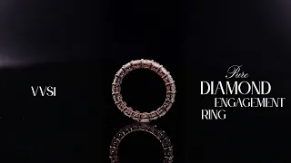 Crafting a Pure VVS1 Diamond Engagement Ring by Hand | Luxury Jewelry Creation