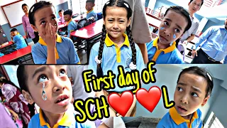 First time NEW SCHOOL jada AANIE KO reaction 😳 fakauna garo paryo 😱￼| family vlog