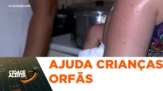 Crianças órfãs da mãe e abandonadas pelo pai recebem ajuda do cidade alerta - CA