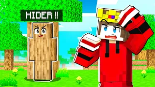 We Played HIDE AND SEEK In Minecraft as BLOCKS 😮